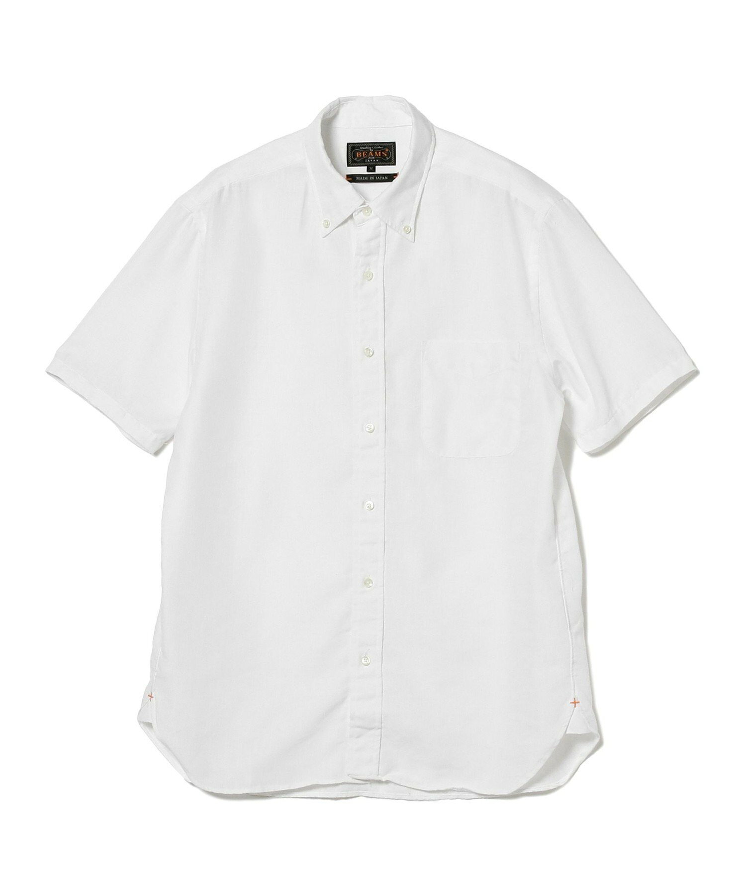 【ビームスの百名品】BEAMS PLUS / リネン COOLMAX(R) ボタンダウン ショートスリーブシャツ